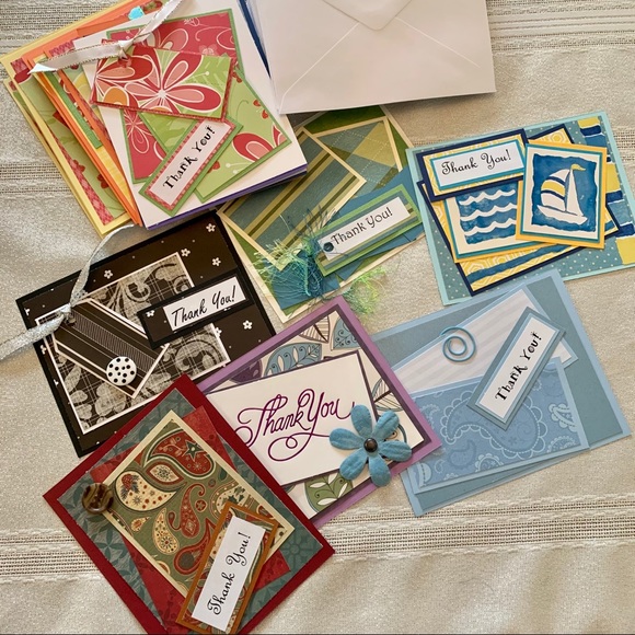 20 handmade Thank You postcards with envelopes - Picture 6 of 9
